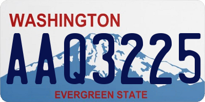 WA license plate AAQ3225