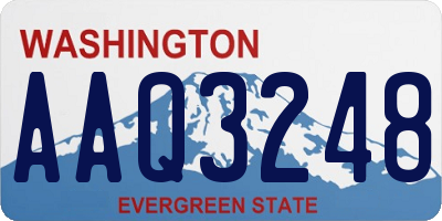 WA license plate AAQ3248