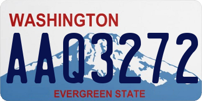 WA license plate AAQ3272