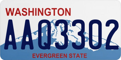 WA license plate AAQ3302
