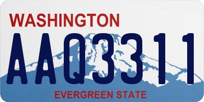 WA license plate AAQ3311