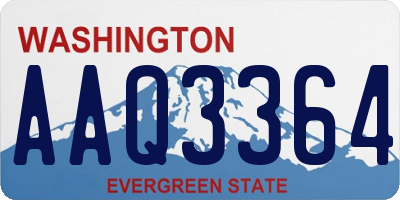 WA license plate AAQ3364