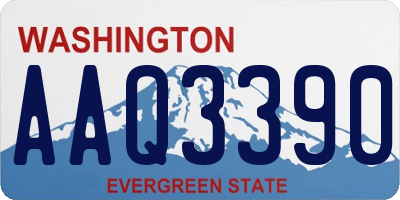 WA license plate AAQ3390