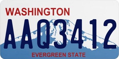 WA license plate AAQ3412