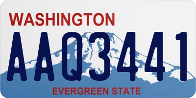 WA license plate AAQ3441