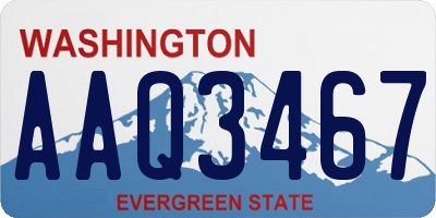 WA license plate AAQ3467