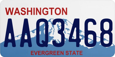 WA license plate AAQ3468