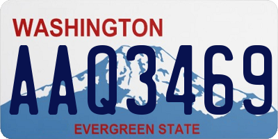 WA license plate AAQ3469