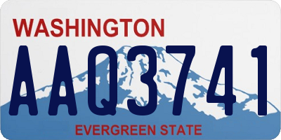 WA license plate AAQ3741
