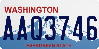 WA license plate AAQ3746