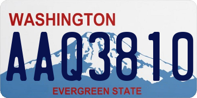 WA license plate AAQ3810