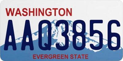 WA license plate AAQ3856