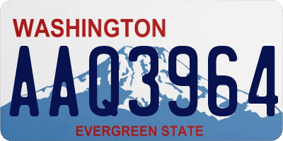 WA license plate AAQ3964