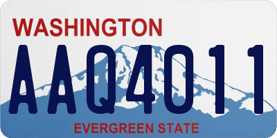 WA license plate AAQ4011