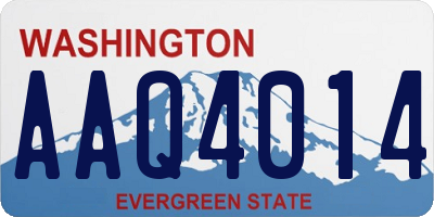 WA license plate AAQ4014