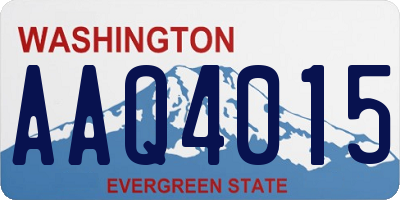 WA license plate AAQ4015