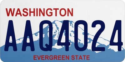 WA license plate AAQ4024