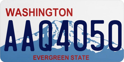 WA license plate AAQ4050