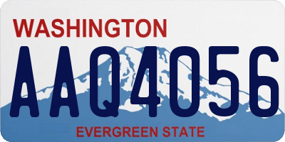 WA license plate AAQ4056