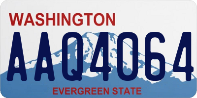 WA license plate AAQ4064