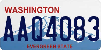 WA license plate AAQ4083