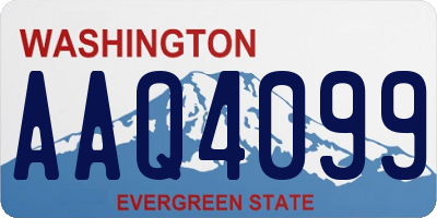 WA license plate AAQ4099