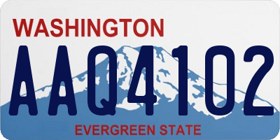 WA license plate AAQ4102