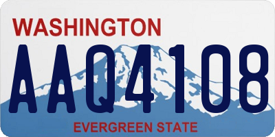 WA license plate AAQ4108