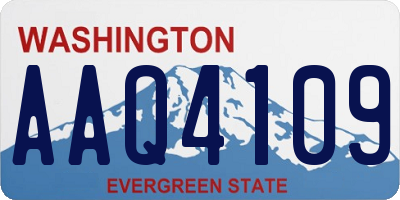WA license plate AAQ4109