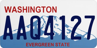 WA license plate AAQ4127