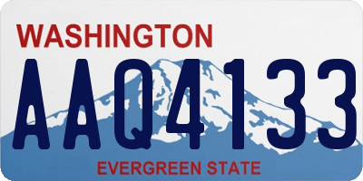 WA license plate AAQ4133