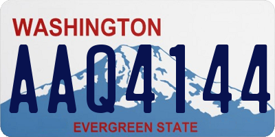 WA license plate AAQ4144