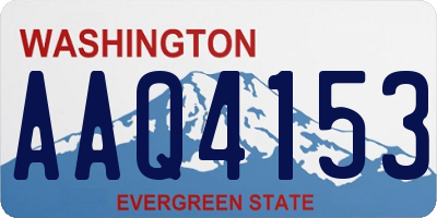 WA license plate AAQ4153
