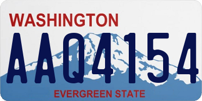 WA license plate AAQ4154