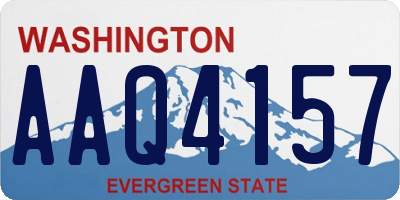 WA license plate AAQ4157