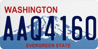 WA license plate AAQ4160