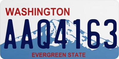 WA license plate AAQ4163