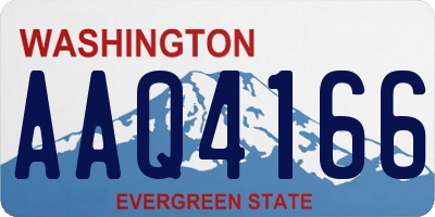 WA license plate AAQ4166