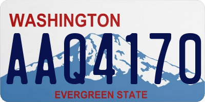 WA license plate AAQ4170