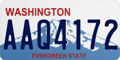 WA license plate AAQ4172