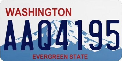 WA license plate AAQ4195