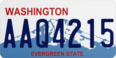 WA license plate AAQ4215