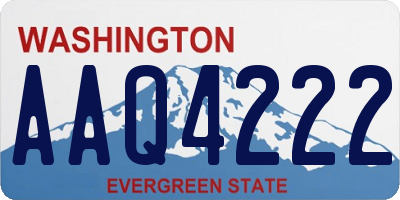 WA license plate AAQ4222