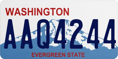 WA license plate AAQ4244