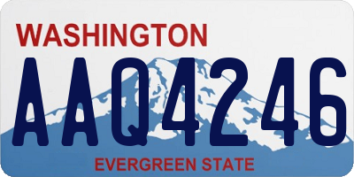 WA license plate AAQ4246