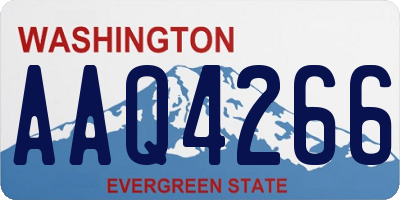 WA license plate AAQ4266