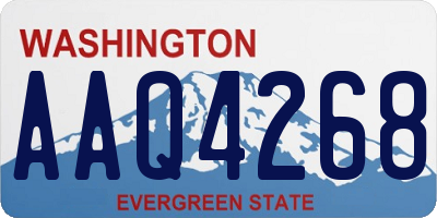 WA license plate AAQ4268