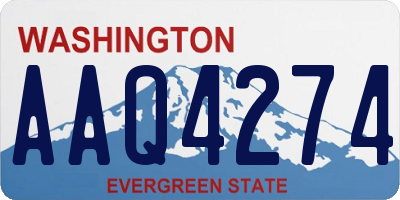 WA license plate AAQ4274