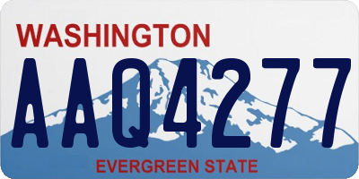 WA license plate AAQ4277