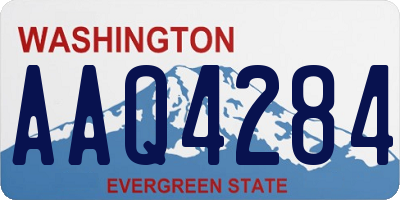 WA license plate AAQ4284